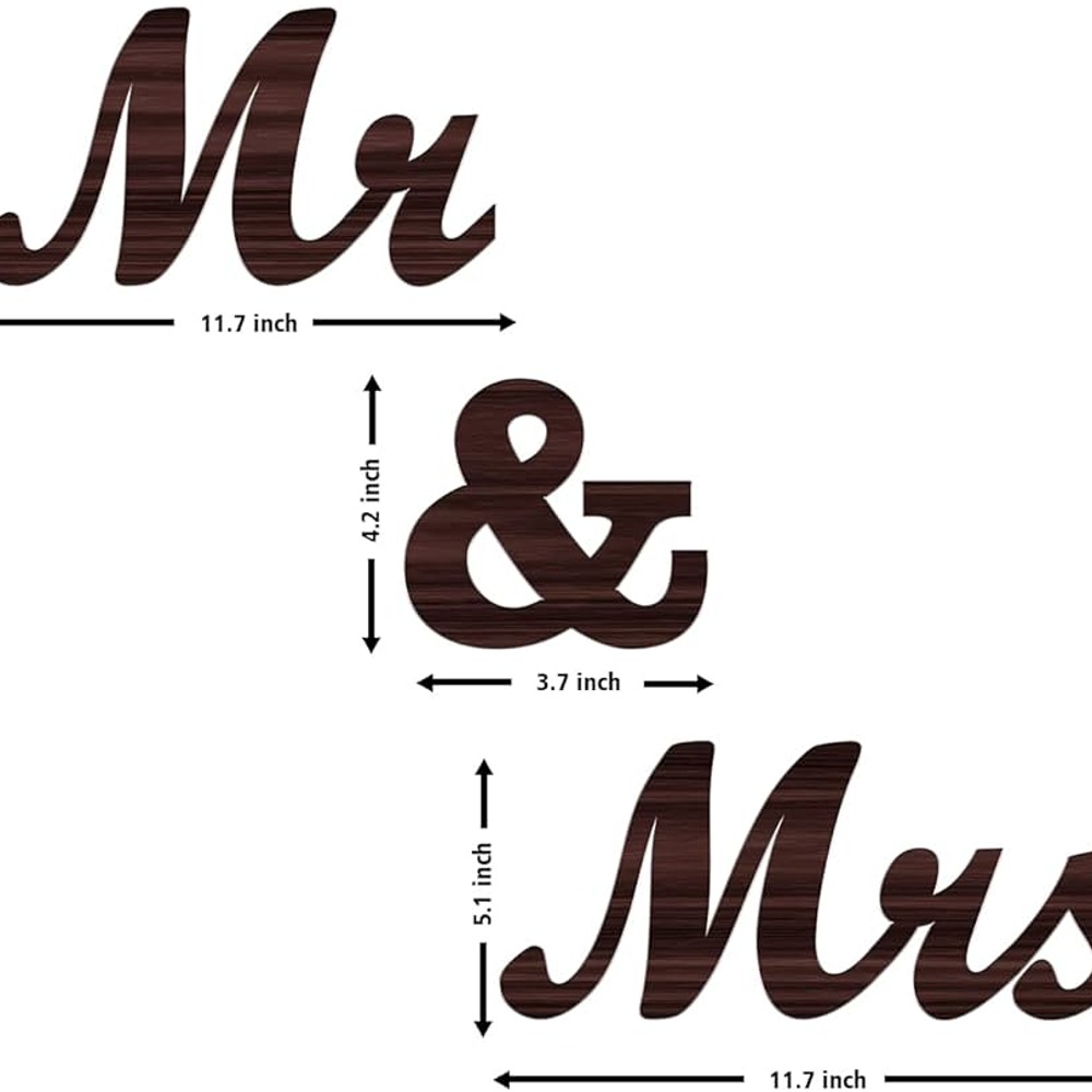 mr and mrs wooden wall hanging