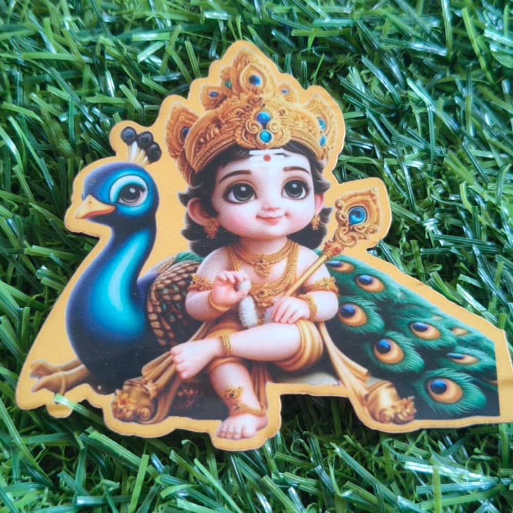 murugan decorative wooden magnet