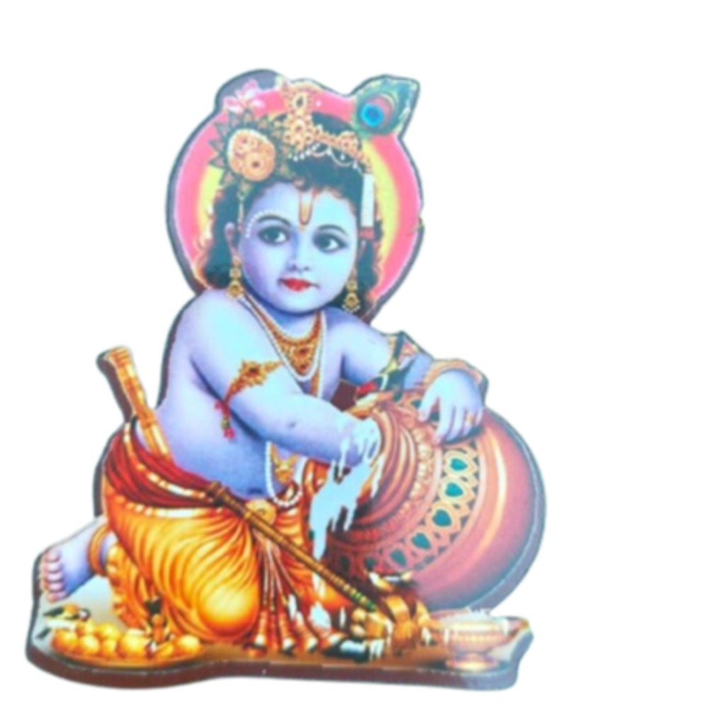 ganesha decorative wooden magnet