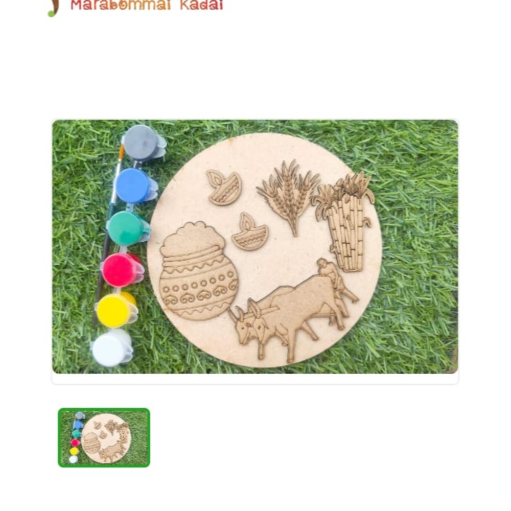 Pongal colouring kit with base