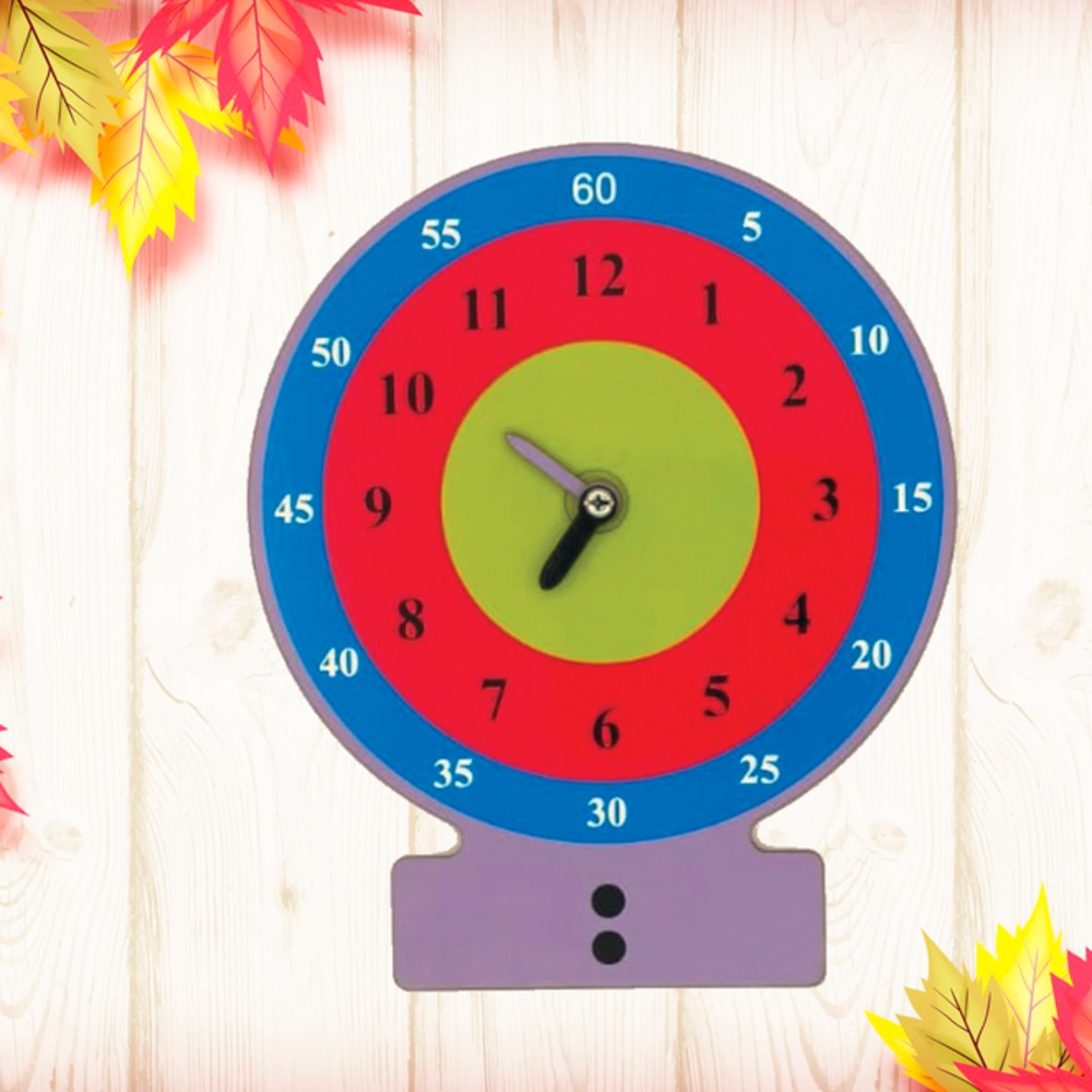 Learning Clock_Re writable wipe and clean board