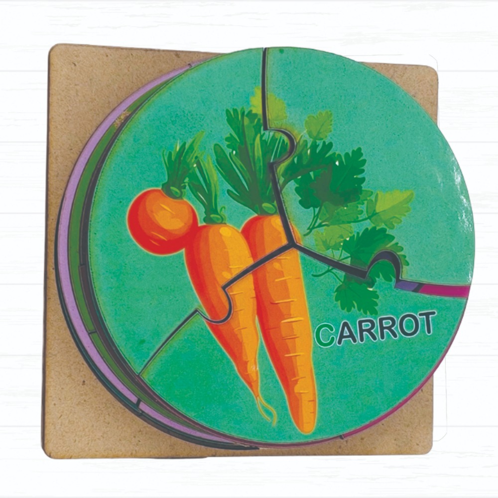 vegetable wooden puzzle for kids