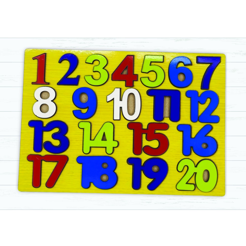 Wooden Numbers Board (1 - 20)