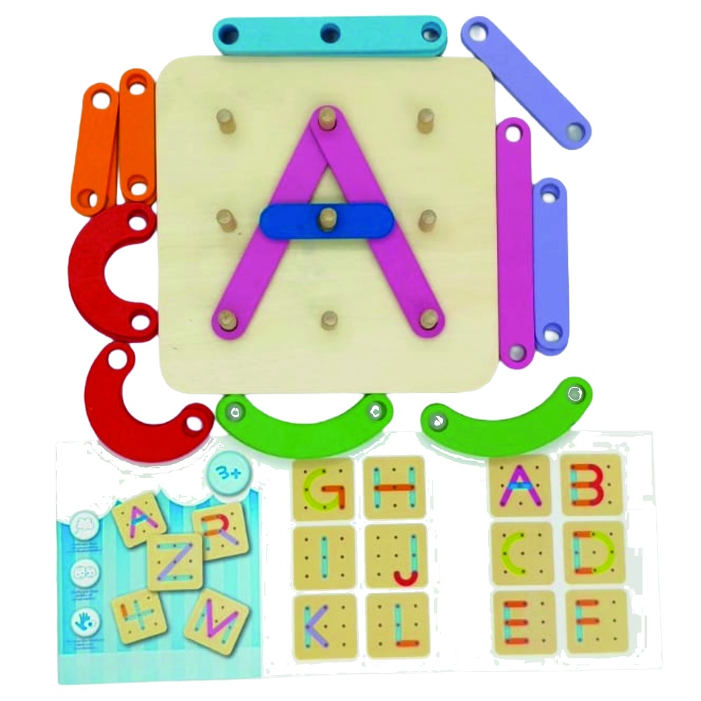 100 Pattern Challenge Wooden Board for Kids