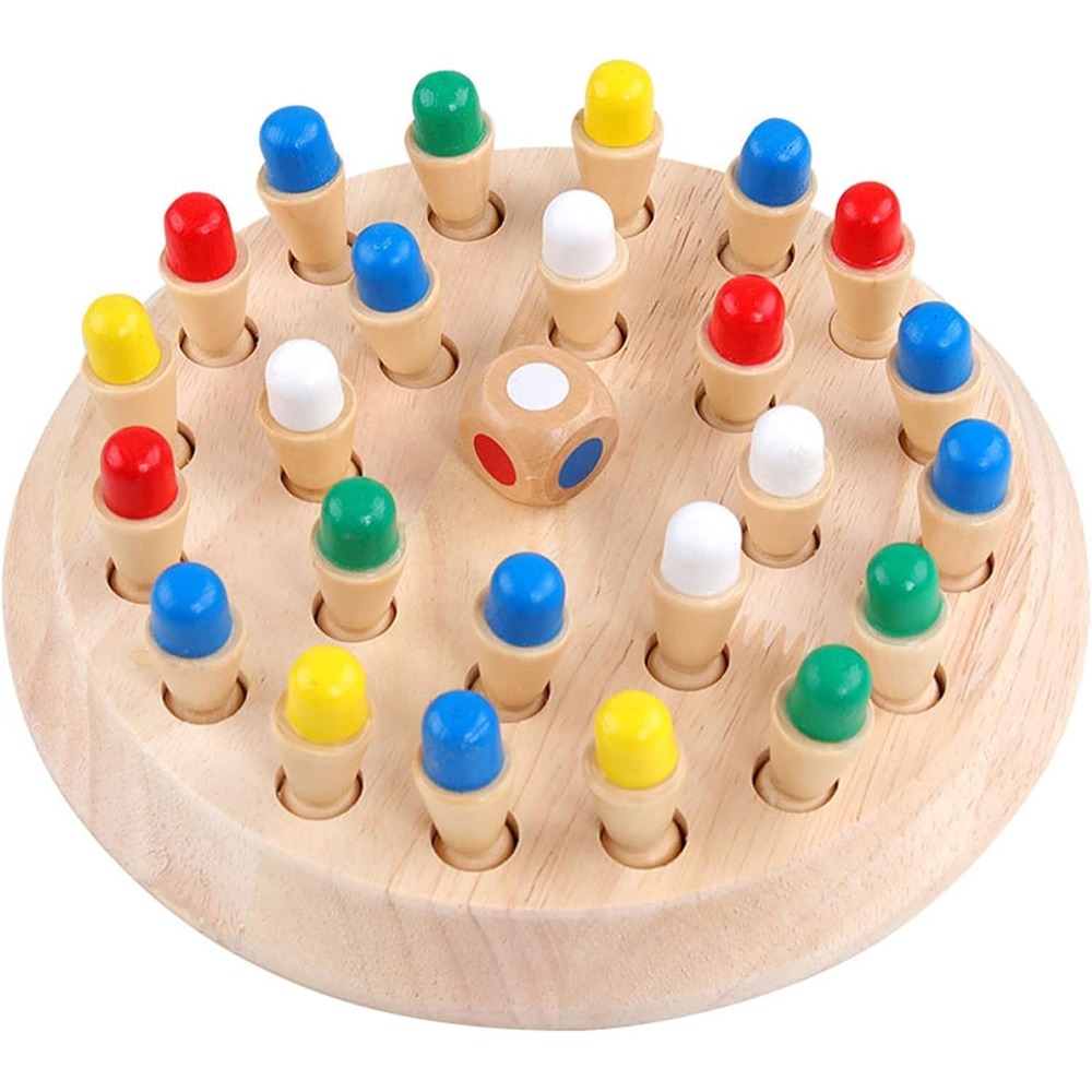 Wooden Memory Chess Game
