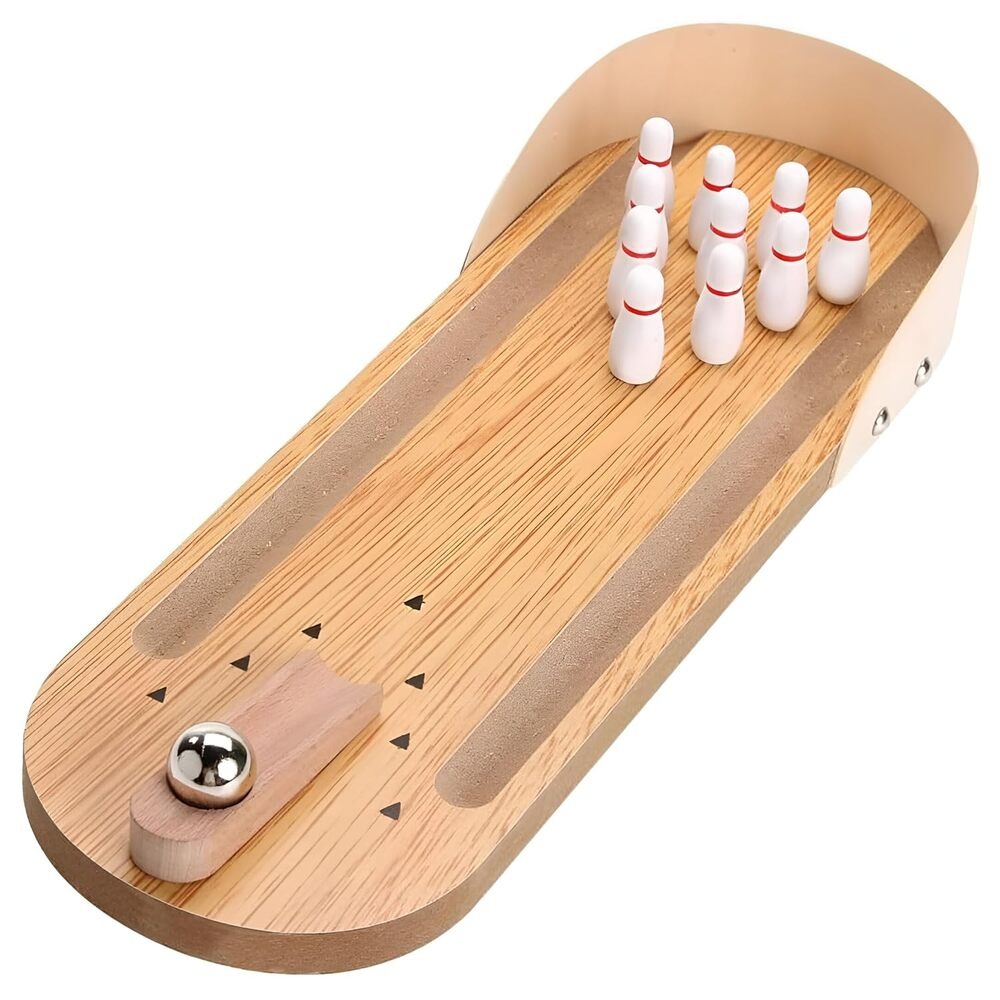 Wooden Mini Bowling Game Set for Kids | Indoor Educational Sports Toy for Boys & Girls