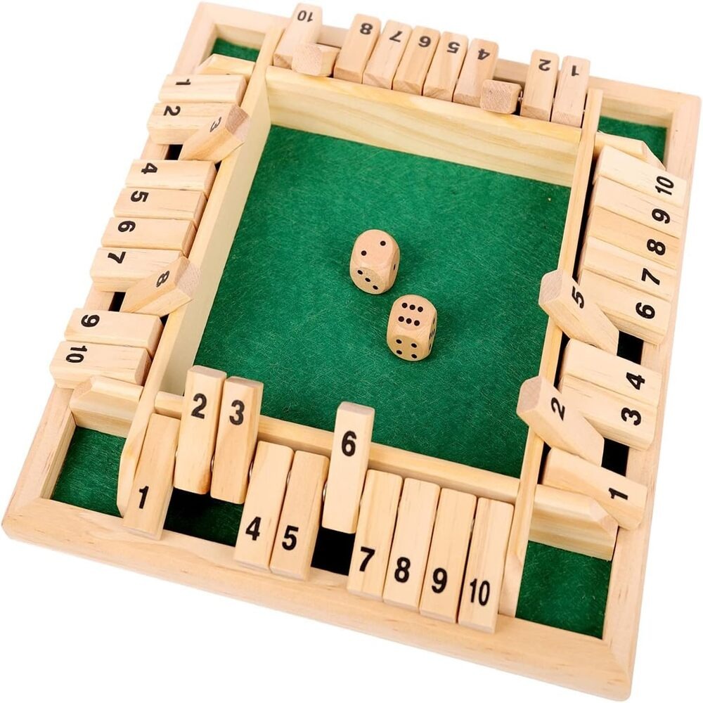 Wooden Shut The Box Game