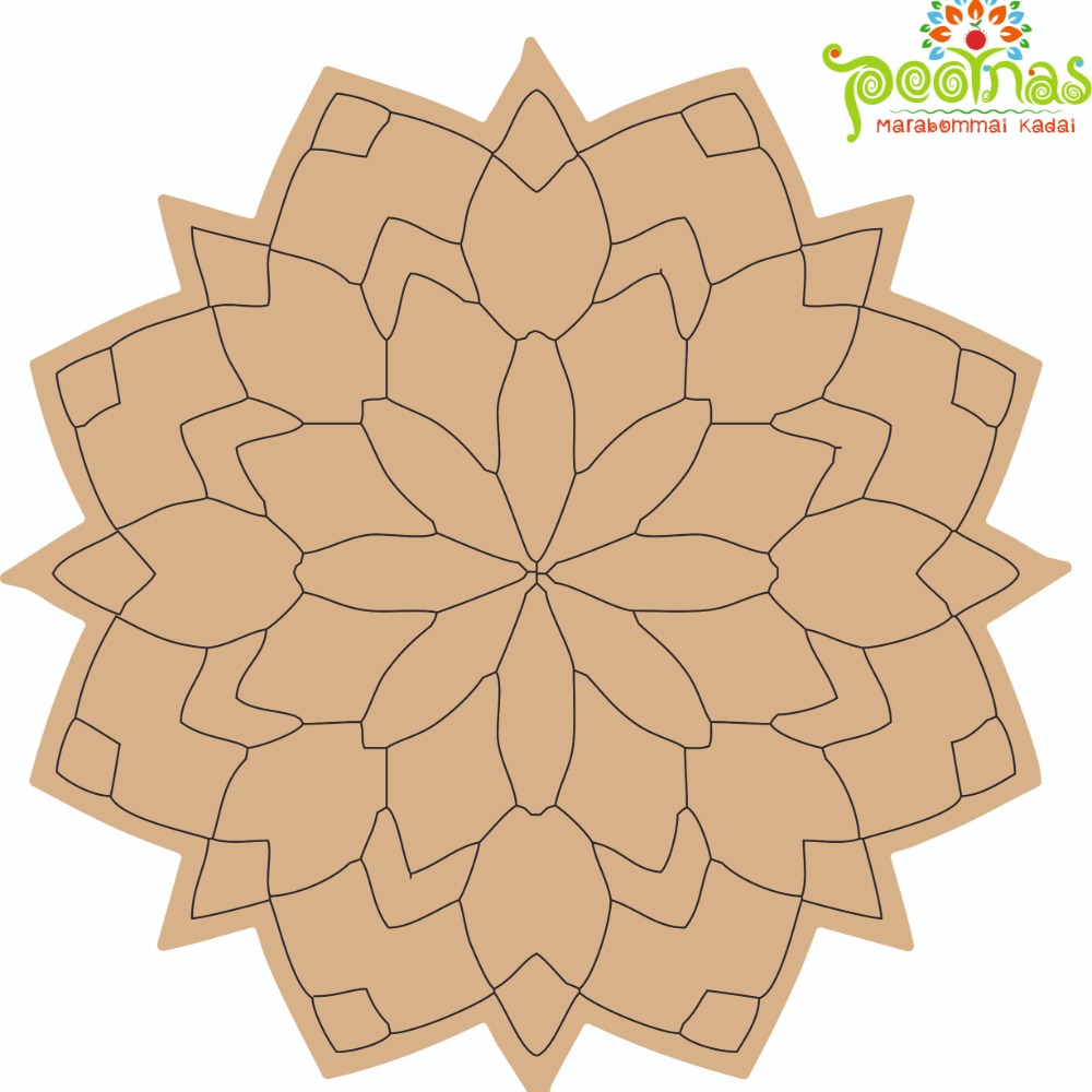 Mandala Pre Marked Base MDF Design 1