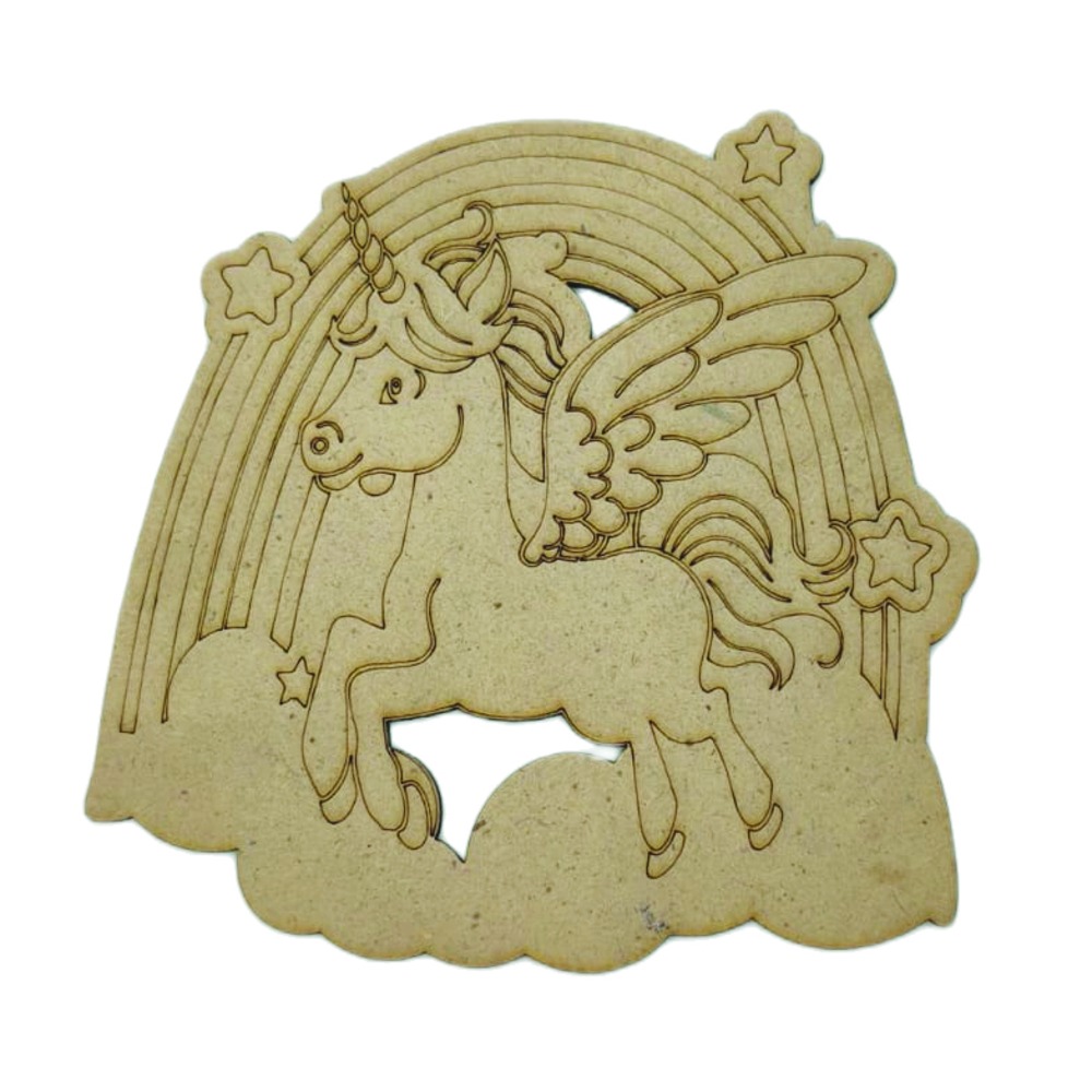 Premarked Cartoon Cutouts for Kids Unicorn Design 2 theme | Art & Craft Activities