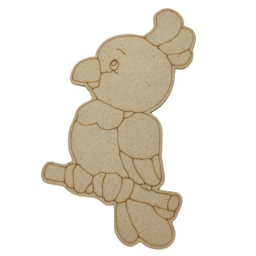 Parrot Premarked Cartoon Cutouts for Kids | Arts & Crafts Activities
