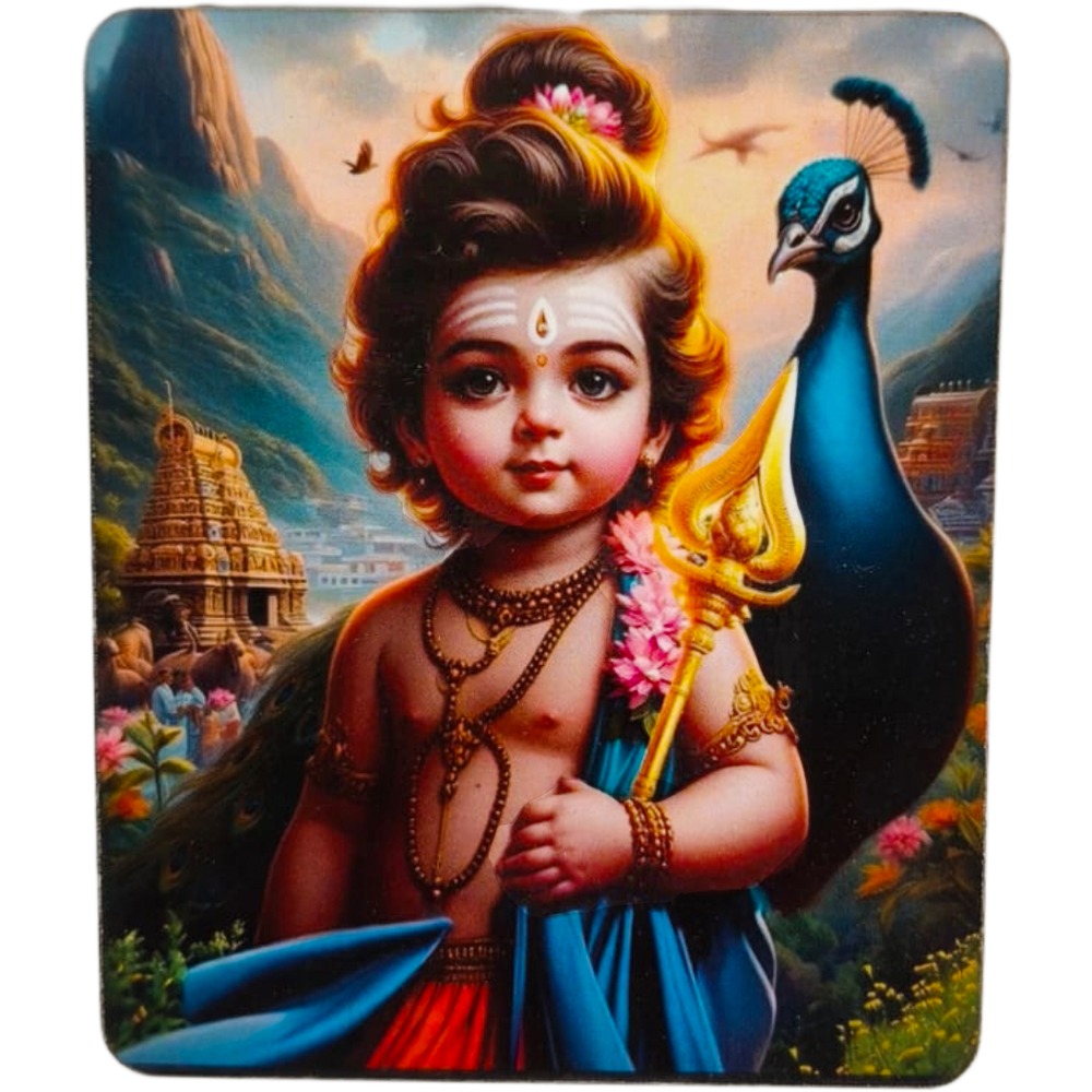 Lord Murugan Fridge Magnet Model1 | Custom Shape Cut