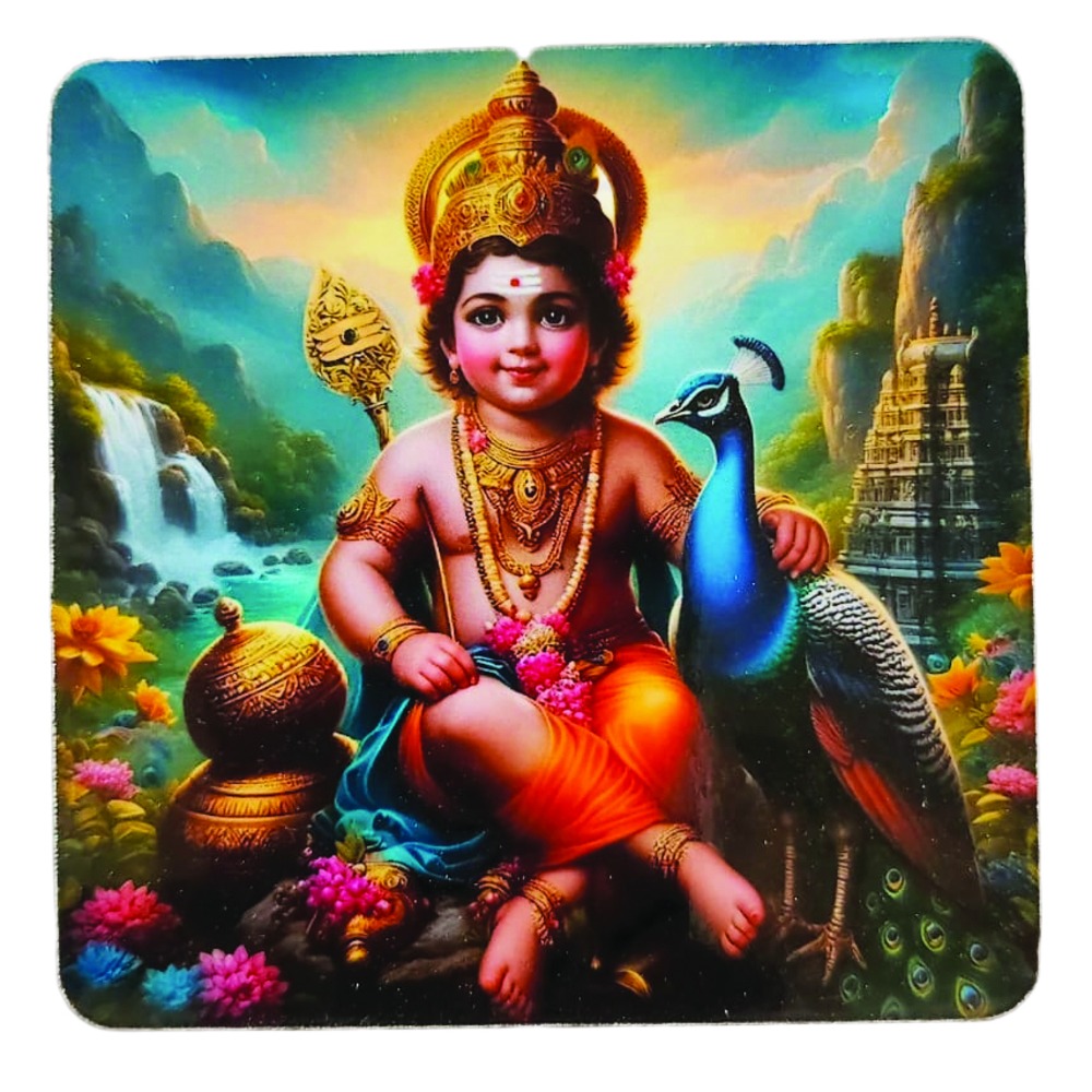 Lord Murugan Fridge Magnet Model1 | Custom Shape Cut