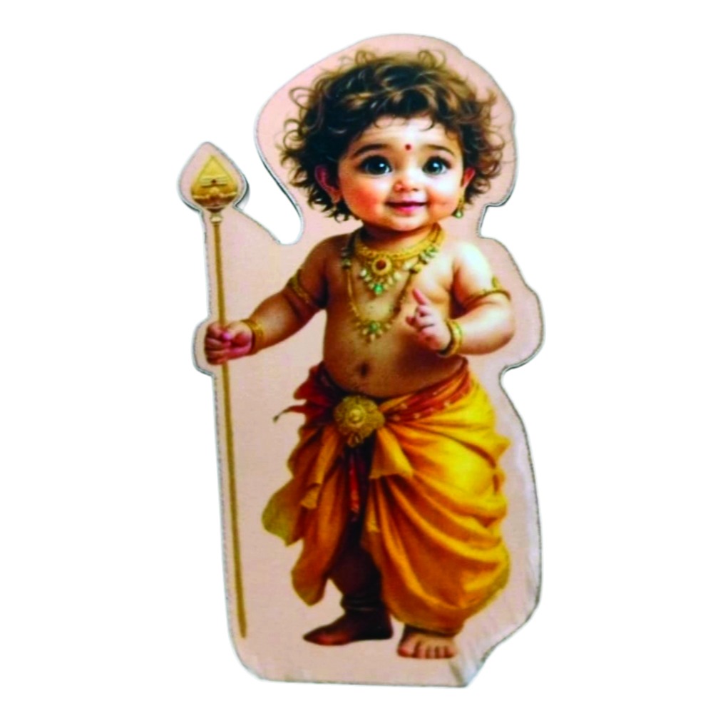 Lord Murugan Fridge Magnet Model1 | Custom Shape Cut