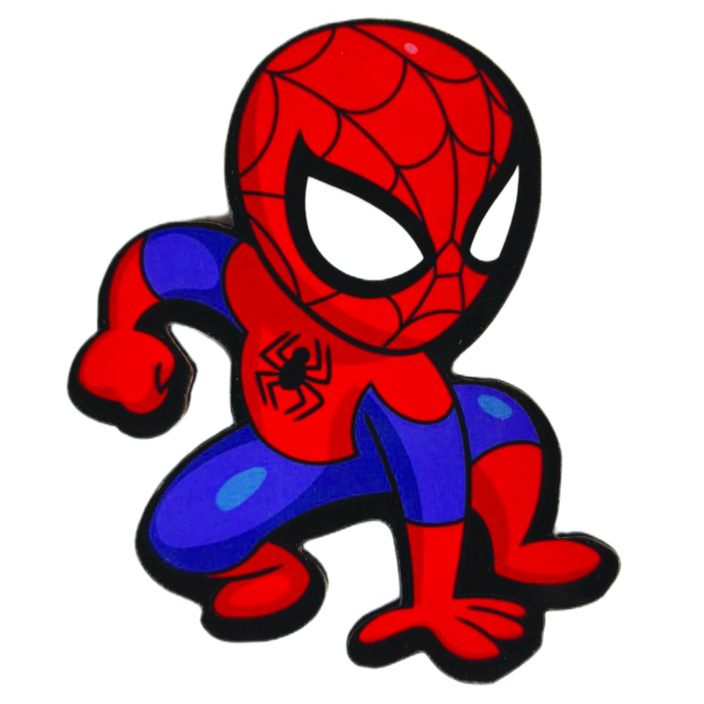 Spider Man Custom Shape Wooden Fridge Magnet|