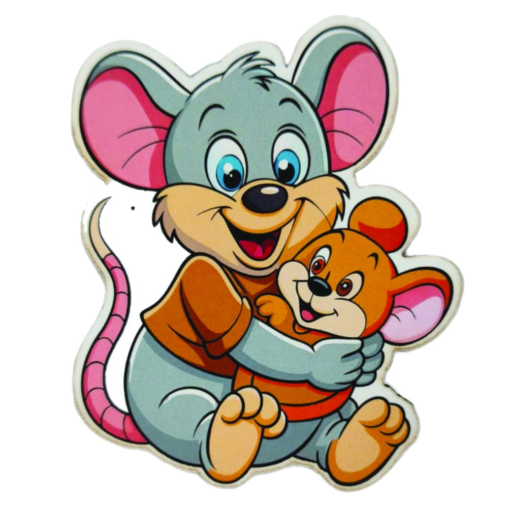 Jerry Mouse Custom Shape Wooden Fridge Magnet |