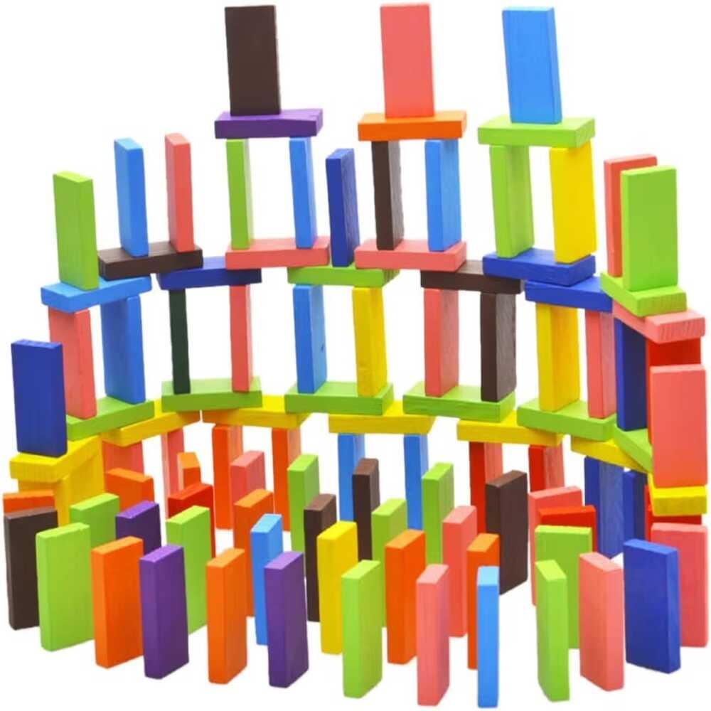 Colorful Wooden dominos Blocks