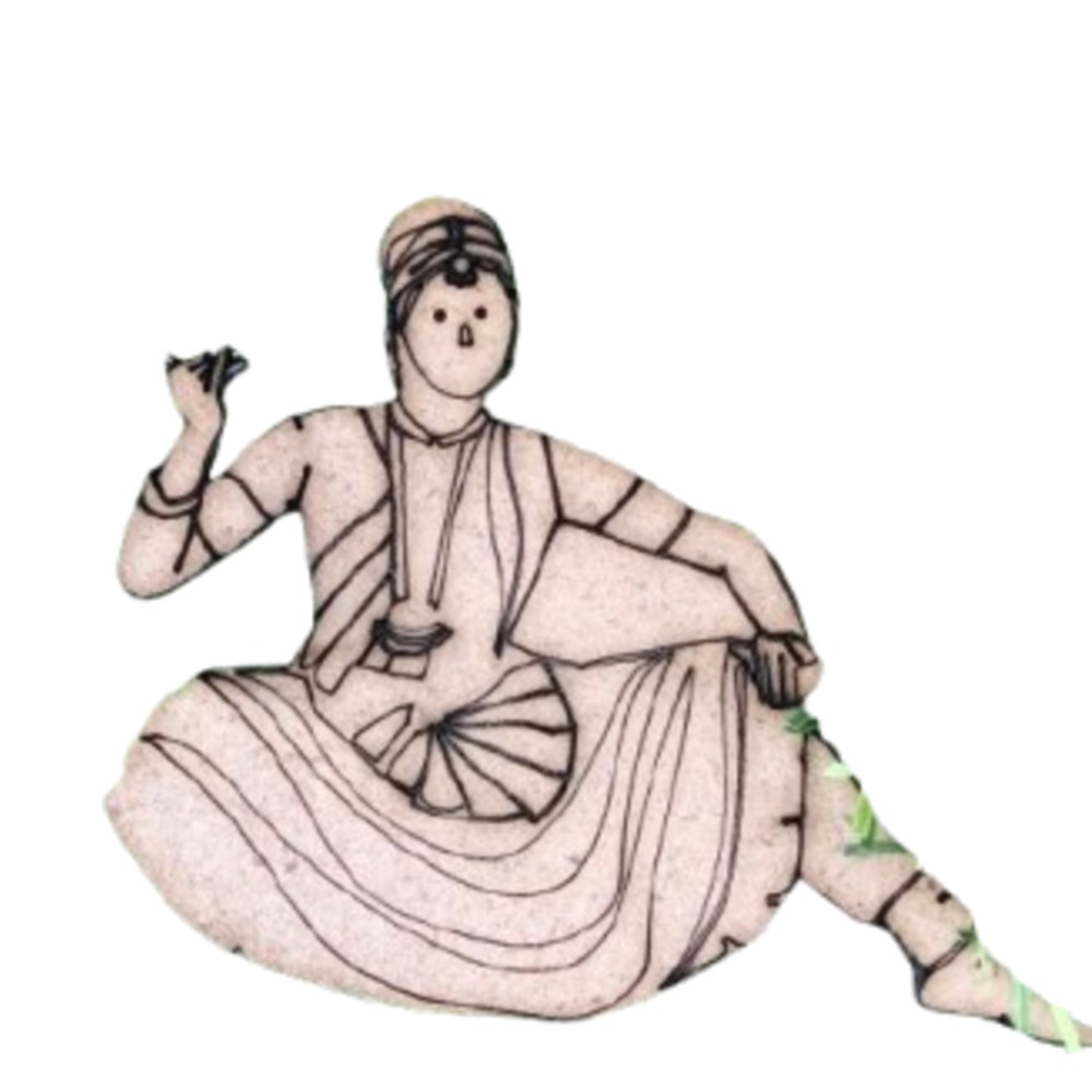 Indian Classical Dancer cutout