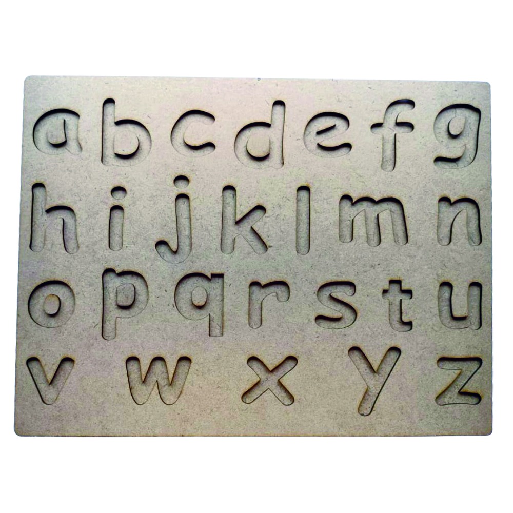 lowercase english alphabet tracing board wooden toy