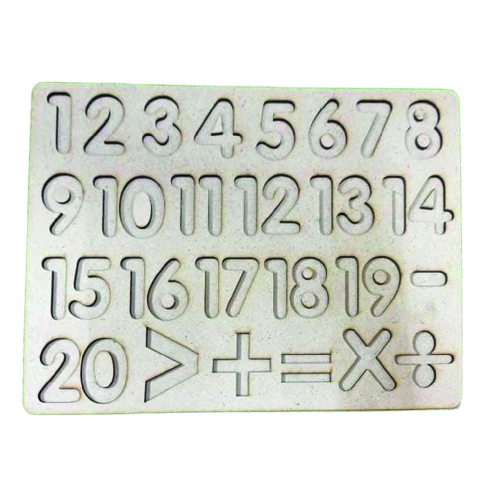 wooden number tracing board for kids