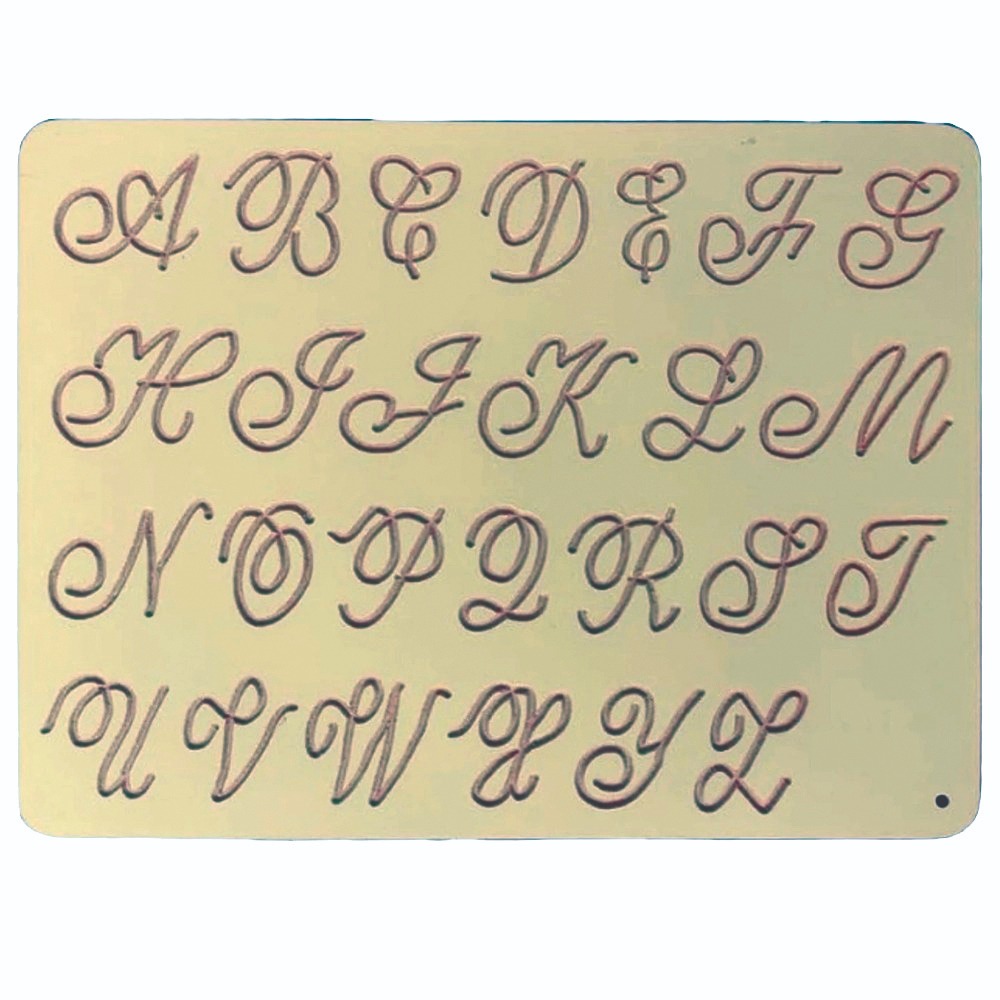 cursive capital letters wooden tracing board