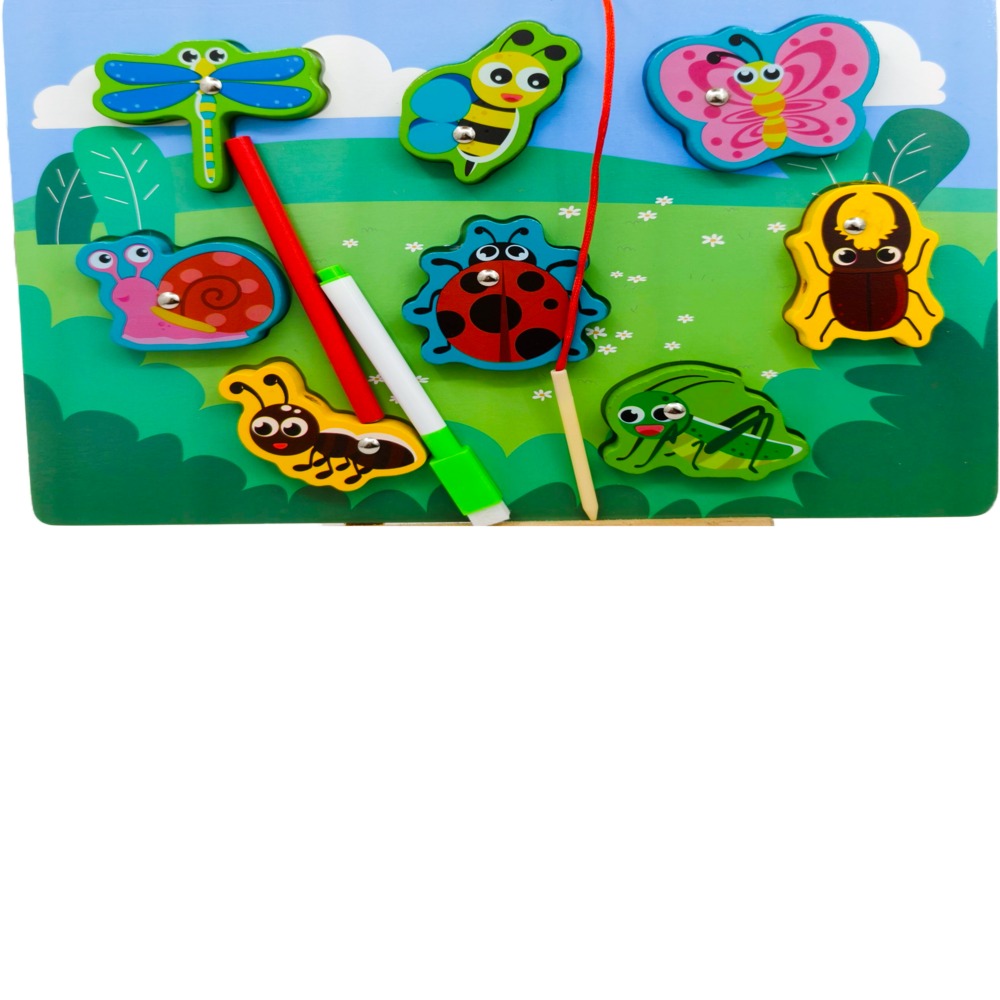 Wooden fishing with lacing board
