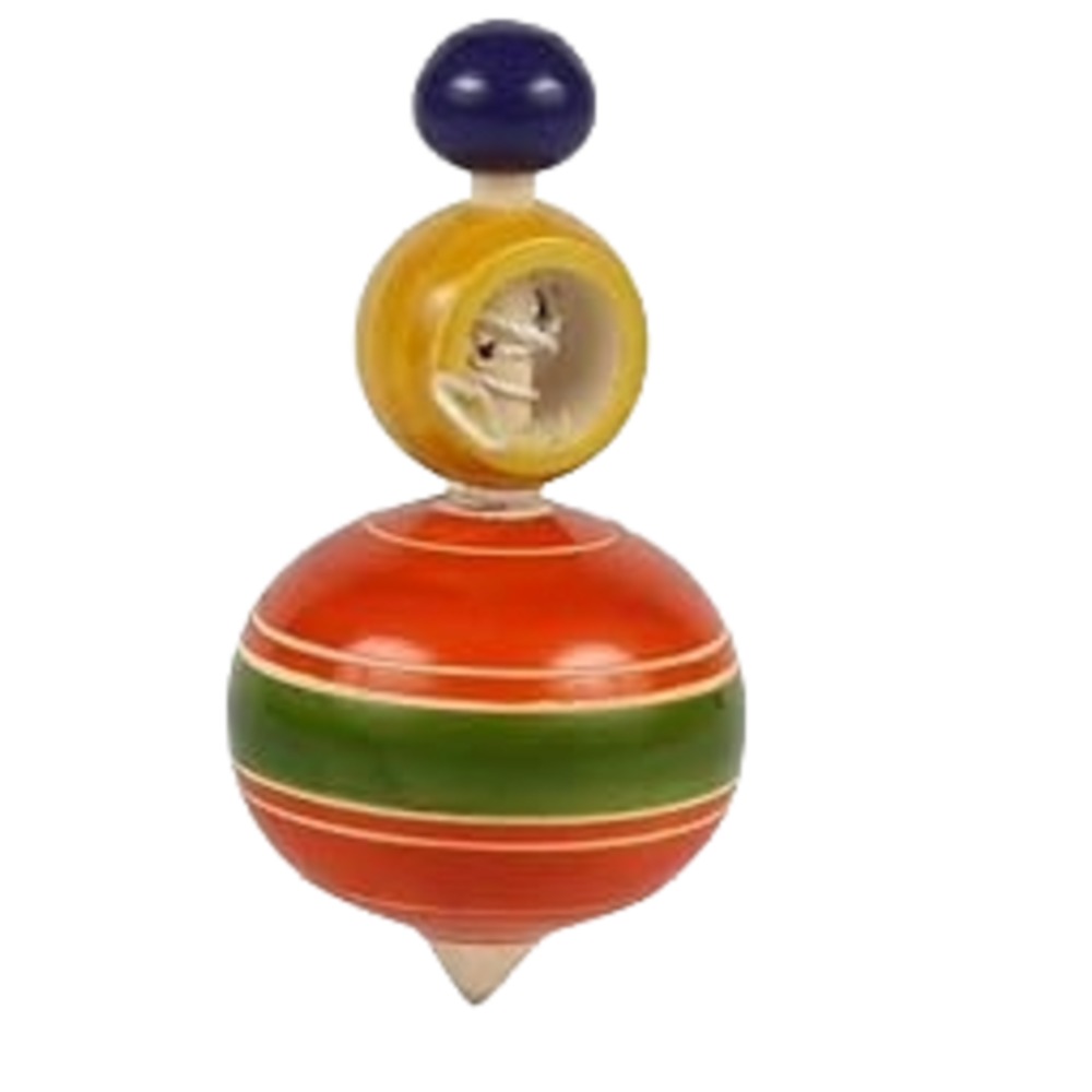 Wooden Pamparam (Traditional Wooden Spinning Top)