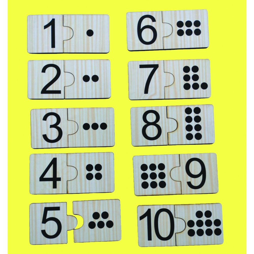 Dot matching 2 piece puzzle